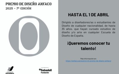 EL PREMIO DE DISEÑO ANFACO CONVOCA SU SÉPTIMA EDICIÓN